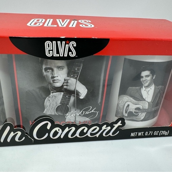Elvis In Concert Set Of 2 Mugs New in Box - Picture 3 of 8